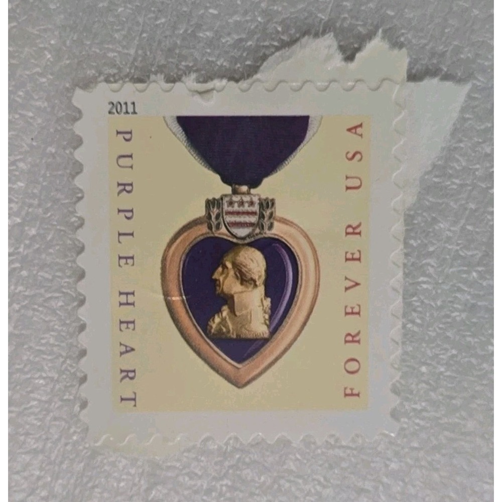 2011 US Postage Stamp Purple Heart Medal Forever Stamp